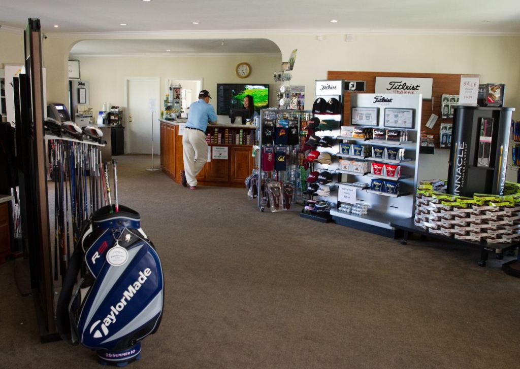 view inside the proshop